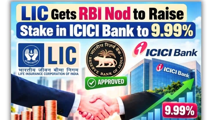 LIC gets RBI approval to raise stake in ICICI Bank to 9.99%